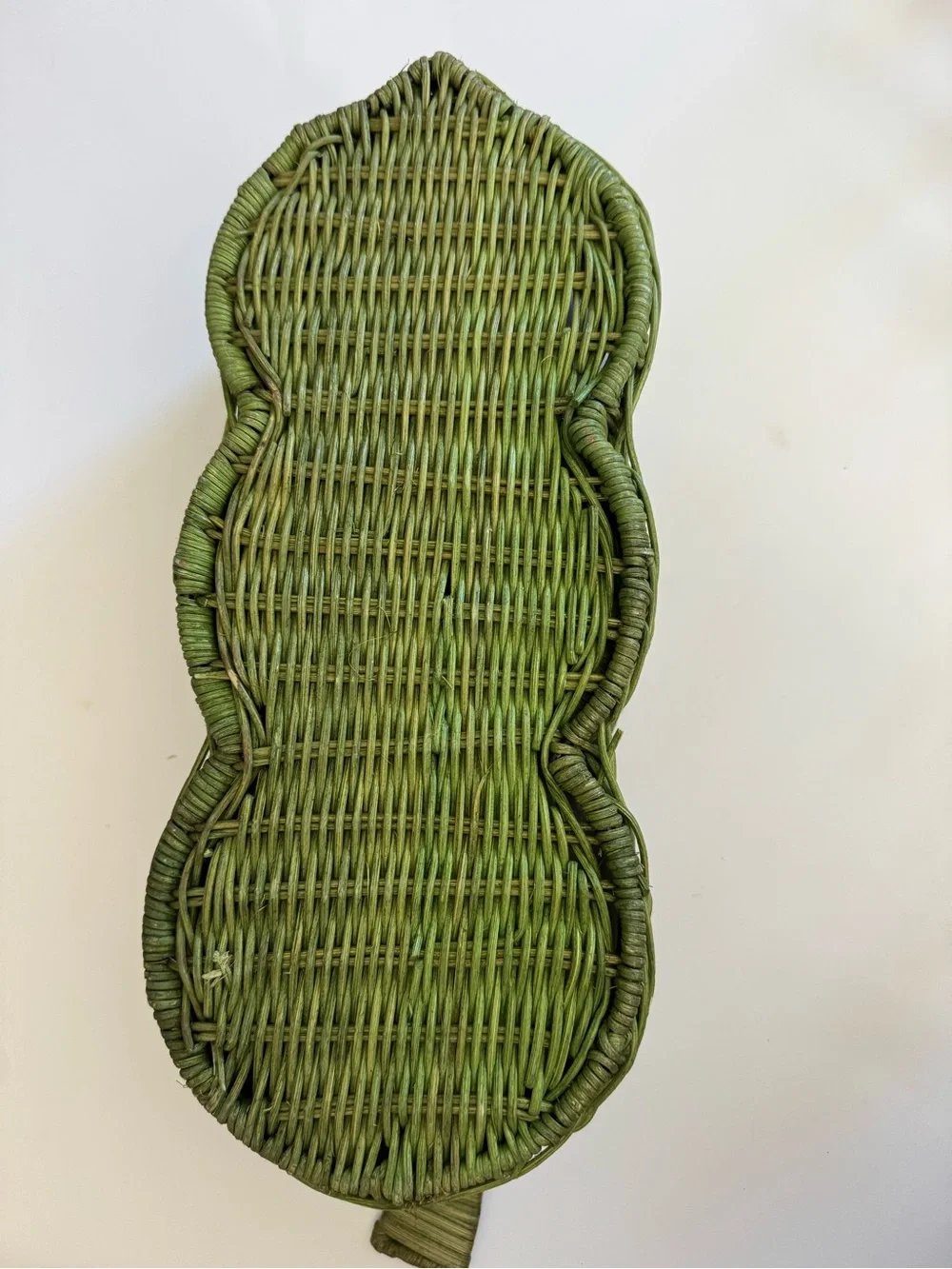 Woven Green Three-Tier Basket Organizer